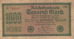 1000 MARK 1922 Stadt BERLIN DEUTSCHLAND Papiergeld Banknote #PL031 - [11] Local Banknote Issues