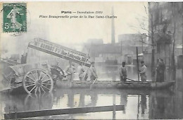 CPA Paris Inondation 1910 Place Beaugrenelle Prise De La Rue Saint-Charles - Arrondissement: 15