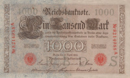 1000 MARK 1910 DEUTSCHLAND Papiergeld Banknote #PL361 - [11] Emisiones Locales