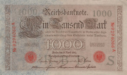 1000 MARK 1910 DEUTSCHLAND Papiergeld Banknote #PL358 - [11] Emisiones Locales