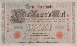 1000 MARK 1910 DEUTSCHLAND Papiergeld Banknote #PL345 - [11] Emisiones Locales