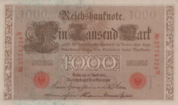 1000 MARK 1910 DEUTSCHLAND Papiergeld Banknote #PL342 - [11] Emisiones Locales