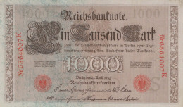 1000 MARK 1910 DEUTSCHLAND Papiergeld Banknote #PL343 - [11] Lokale Uitgaven