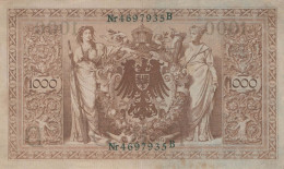 1000 MARK 1910 DEUTSCHLAND Papiergeld Banknote #PL274 - [11] Local Banknote Issues