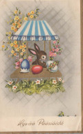 EASTER EGG RABBIT Vintage Postcard CPA #PKE203.GB - Ostern