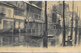 CPA Paris Inondations Janvier 1910  Rue Saint-Charles - District 15