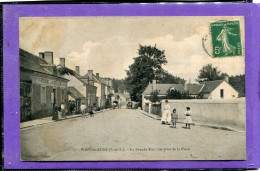 37  .PONT - DE - RUAN  ,  La Grande Rue , Vue Prise De La Place .( Carte  D écollée  ) - Other & Unclassified