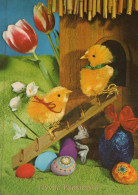 EASTER CHICKEN EGG Vintage Postcard CPSM #PBP196.GB - Ostern