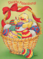 EASTER CHICKEN EGG Vintage Postcard CPSM #PBP011.GB - Ostern