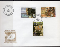 Niger 1998, Year Of The Tiger, Lions Club, Rotary, Scout, FDC - Rotary, Lions Club