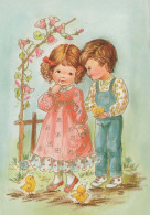 EASTER CHILDREN Vintage Postcard CPSM #PBO313.GB - Ostern