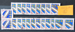 FRANCE 1962 - Armoiries De Ville - TROYES - N° 1353 - Petit Lot De 22 Timbres - Gebraucht