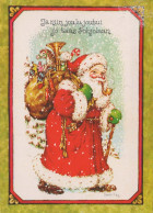 SANTA CLAUS Happy New Year Christmas Vintage Postcard CPSM #PBL329.GB - Santa Claus