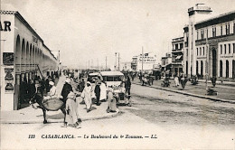 CPA Maroc - Casablanca - Le Boulevard Du 4e Zouaves (verso Vierge) - Casablanca