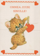 CHAT CHAT Animaux Vintage Carte Postale CPSM #PAM264.FR - Katzen