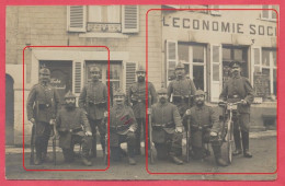 Neufmanil  Ardennes Carte Photo : Soldats Allemands " Wache Neufmanil " Commerce L'Economie / Guerre De 1914-18. - Other & Unclassified