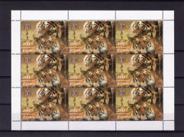 Niger 1998, Year Of The Tiger, Lions, Sheetlet - Chinees Nieuwjaar