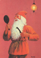 PÈRE NOËL Bonne Année Noël Vintage Carte Postale CPSM #PBL264.FR - Santa Claus