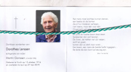 Dorothea Lenssen-Gorissen, Vucht 1916, Leut 2019. Honderdjarige. Foto - Obituary Notices