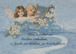 ÁNGEL NAVIDAD Vintage Tarjeta Postal CPSM #PAH025.ES - Angels