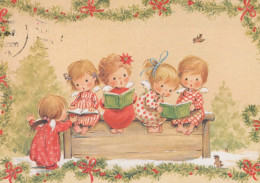 ANGE Noël Vintage Carte Postale CPSM #PBP382.FR - Anges