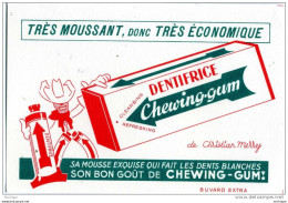 BUVARD  DENTIFRICE  CHEWING GUM    12X18 - Produits Pharmaceutiques