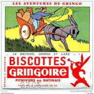 BUVARD    BISCOTTES  GRINGOIRE  LEMEUNIER PAR COQ    20X13 TB ETAT - Biscottes