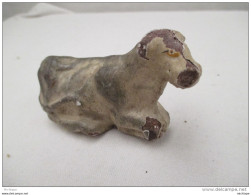 JOUET FIGURINE BON DUFOUR UNE  VACHE   EN COMPOSIT 8 Cm - Jouets Anciens