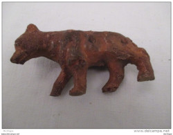 JOUET FIGURINE BON DUFOUR UN CHIEN OU  LOUP  EN COMPOSIT 9 Cm 5 - Jouets Anciens