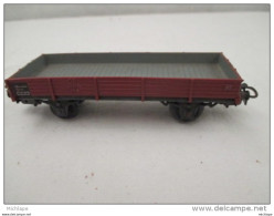 PLATEAU- WAGON -  Miniature  MARKLIN EN   H O  10 Cm - Güterwaggons