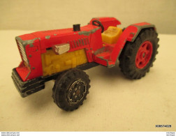 Miniature Tracteur  12 Cm  Sur 5 Cm5 Peinture D'origine Rouge - Toy Memorabilia
