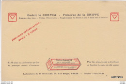 BUVARD GUERIT LE CORYZA  21cm X 13  Cm - Produits Pharmaceutiques