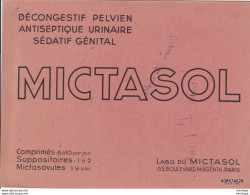 BUVARD MICTASOL  21 Cm X 16  Cm - Produits Pharmaceutiques