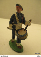 Figurine Chasseur Alpin  Tambour En Alu Tres Bon Etat - Toy Memorabilia