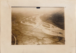 Photo De L'adjudant Pilote J. Foiny Raid Tour De France Avion1924 Vue Aérienne De La Loire - Aviation