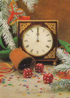 Neujahr Weihnachten TISCHUHR Vintage Ansichtskarte Postkarte CPSM #PAT719.DE - Neujahr
