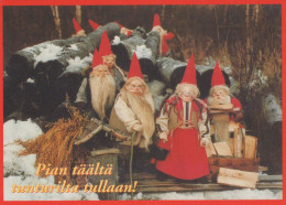 Neujahr Weihnachten GNOME Vintage Ansichtskarte Postkarte CPSM #PAT287.DE - Neujahr