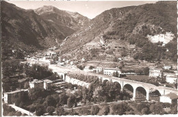 ST-DALMAS-DE-TENDE (06) Carte Photo EMERY , CLAUDE Et MAD - Vue Vers La Gare Et Vallée De La Minière - Autres & Non Classés