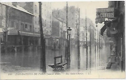 CPA Paris Inondations Janvier 1910 La Rue Saint-Charles - Arrondissement: 15