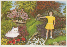 KATZE MIEZEKATZE Tier Vintage Ansichtskarte Postkarte CPSM #PAM384.DE - Katzen