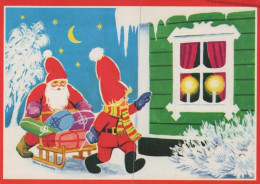 WEIHNACHTSMANN SANTA CLAUS WEIHNACHTSFERIEN Vintage Postkarte CPSM #PAK944.DE - Santa Claus