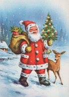 WEIHNACHTSMANN SANTA CLAUS WEIHNACHTSFERIEN Vintage Postkarte CPSM #PAJ691.DE - Santa Claus