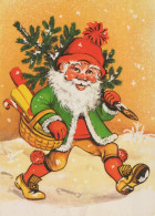 WEIHNACHTSMANN SANTA CLAUS WEIHNACHTSFERIEN Vintage Postkarte CPSM #PAK466.DE - Santa Claus