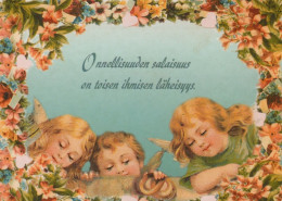 ENGEL WEIHNACHTSFERIEN Feiern & Feste Vintage Ansichtskarte Postkarte CPSM #PAH344.DE - Anges