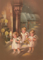 ENGEL WEIHNACHTSFERIEN Feiern & Feste Vintage Ansichtskarte Postkarte CPSM #PAH598.DE - Anges