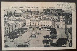 POSTCARD - VILA VIÇOSA - Praça Da República Nº 1378 (Ed. A. Malva) - CIRCULADO - Evora