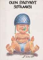 NIÑOS HUMOR Vintage Tarjeta Postal CPSM #PBV301.ES - Humorous Cards