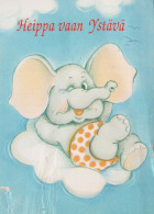 ELEFANTE Animales Vintage Tarjeta Postal CPSM #PBS748.ES - Éléphants