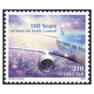 C2662# Suiza 2022 [SLL] 100 Años De Navegación Aérea Suiza (MNH) - Nuovi