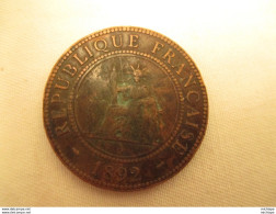 Piece De 1 Centime  Indochine 1892 - Other & Unclassified